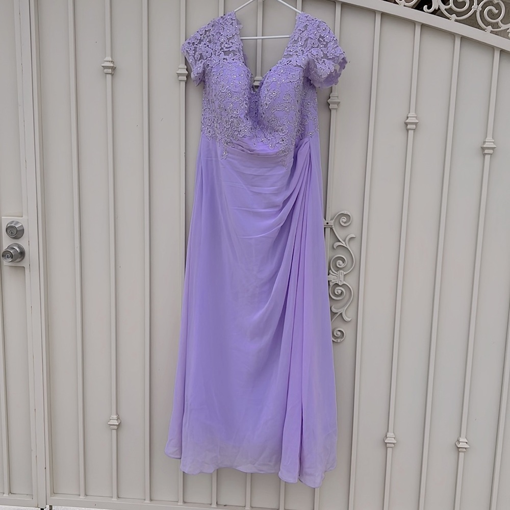 Formal purple dress